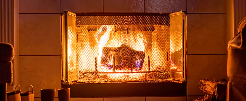 Mendota Hearth Landscape Fireplace Installation in Allendale, Michigan