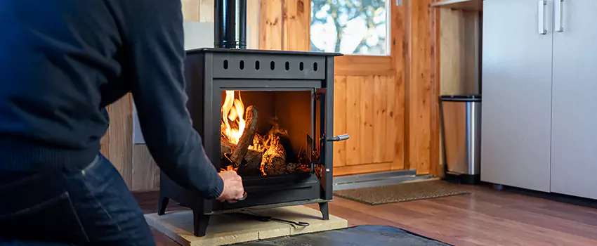 Open Hearth Wood Fireplace Installation in Allendale, MI