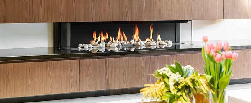 Double-height Fireplace Design Refurbishment in Allendale, Michigan